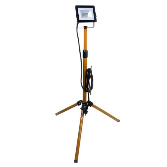 Proiector lucru, LED SMD, cu trepied, 20 W, 1600 lm, IP65, Strend Pro