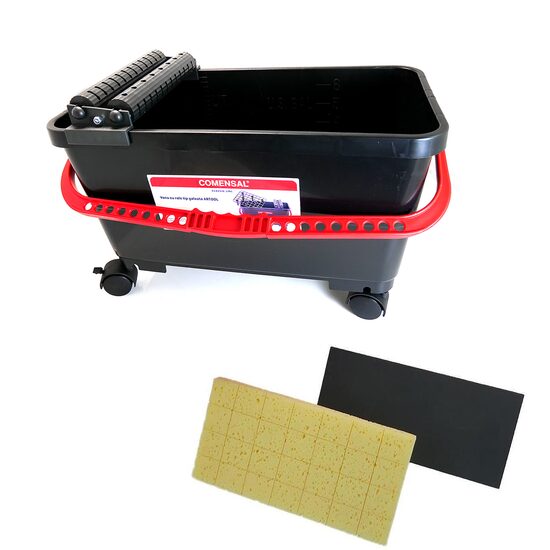 Set galeata pentru aplicare si spalare chit de rosturi, 2 x drisca, 20 L, Artool