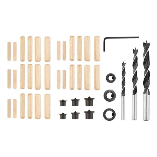 Imbinari, burghie, dibluri, pentru lemn, set 43 piese, Verto