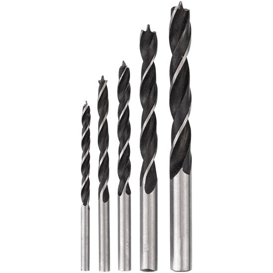 Set 5 burghie pentru lemn, 4-10 mm, Richmann