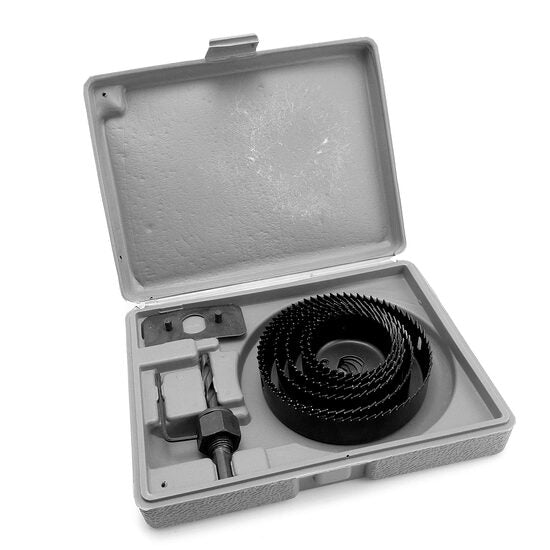 Carote pentru gips-carton, rigips, lemn, plastic, PVC, set 8 buc, 64-127 mm, Richmann