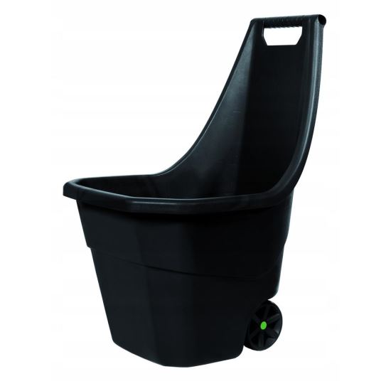 Roaba de gradina, plastic, negru, 55 L, Load & GO