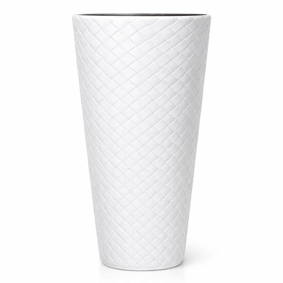 Ghiveci de flori MATUBA slim, 30x55 cm, alb, Prosperplast
