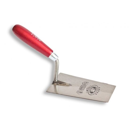 Mistrie otel calit, trapez, ingusta, 18 cm, maner lemn, Olejnik