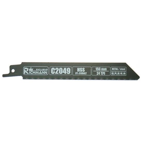 Panza, lama, fierastrau tip sabie, pentru metal, HSS bimetal-Cobalt, 24 TPI, set 5 buc, 150 mm, Richmann Exclusive