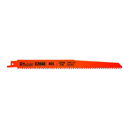Panza, lama, fierastrau tip sabie, pentru lemn, HCS, 6 TPI, set 5 buc, 225 mm, Richmann Exclusive