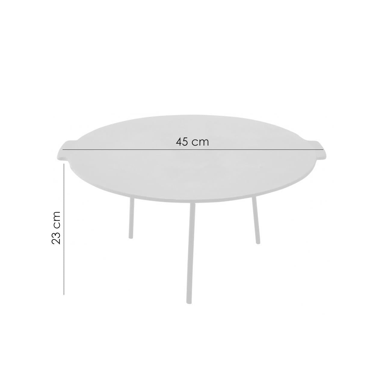 Disc pentru gratar, fonta, cu picioare, 45x23 cm, Perfect Home