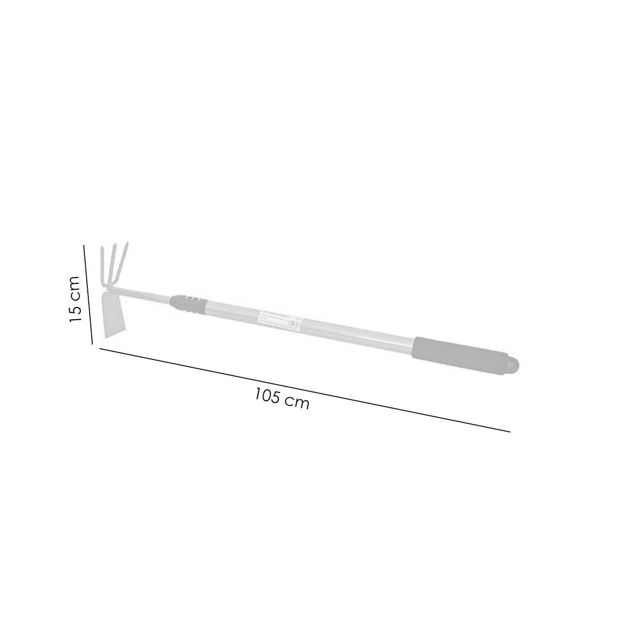 Sapaliga, plata, cu coada telescopica, 3 dinti, 18x118 cm