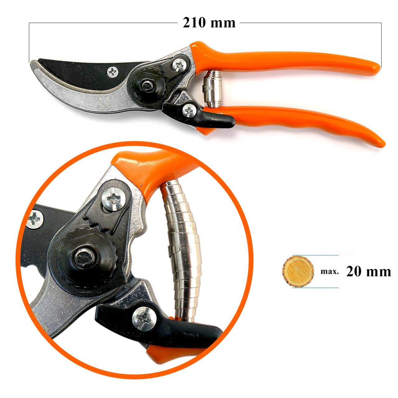 Foarfeca gradina, tip bypass, pentru vita de vie, 21 cm, Strend Pro