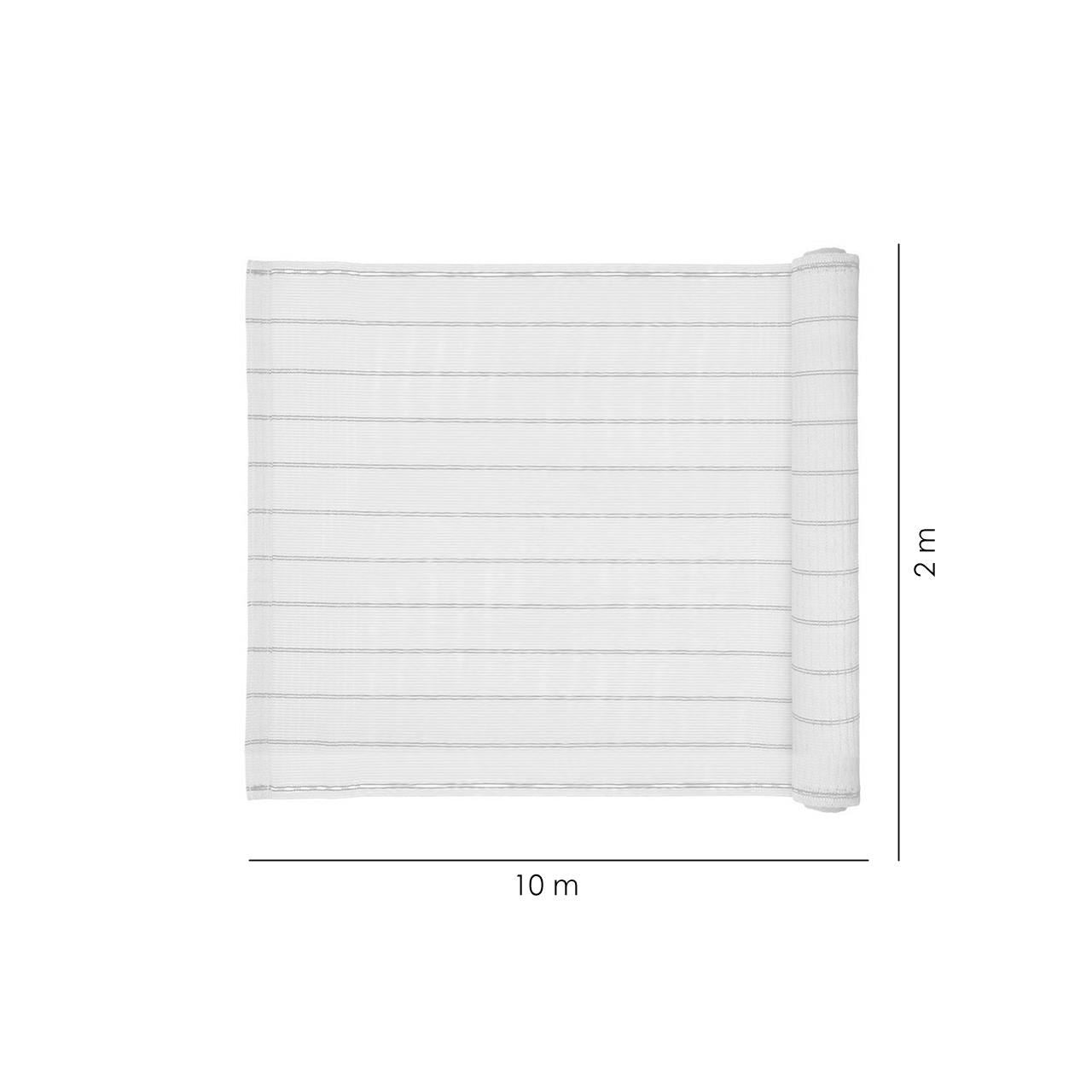 Paravan pentru balcon, terasa, gard, bej, 185 g/m2, UV, 10x2 m