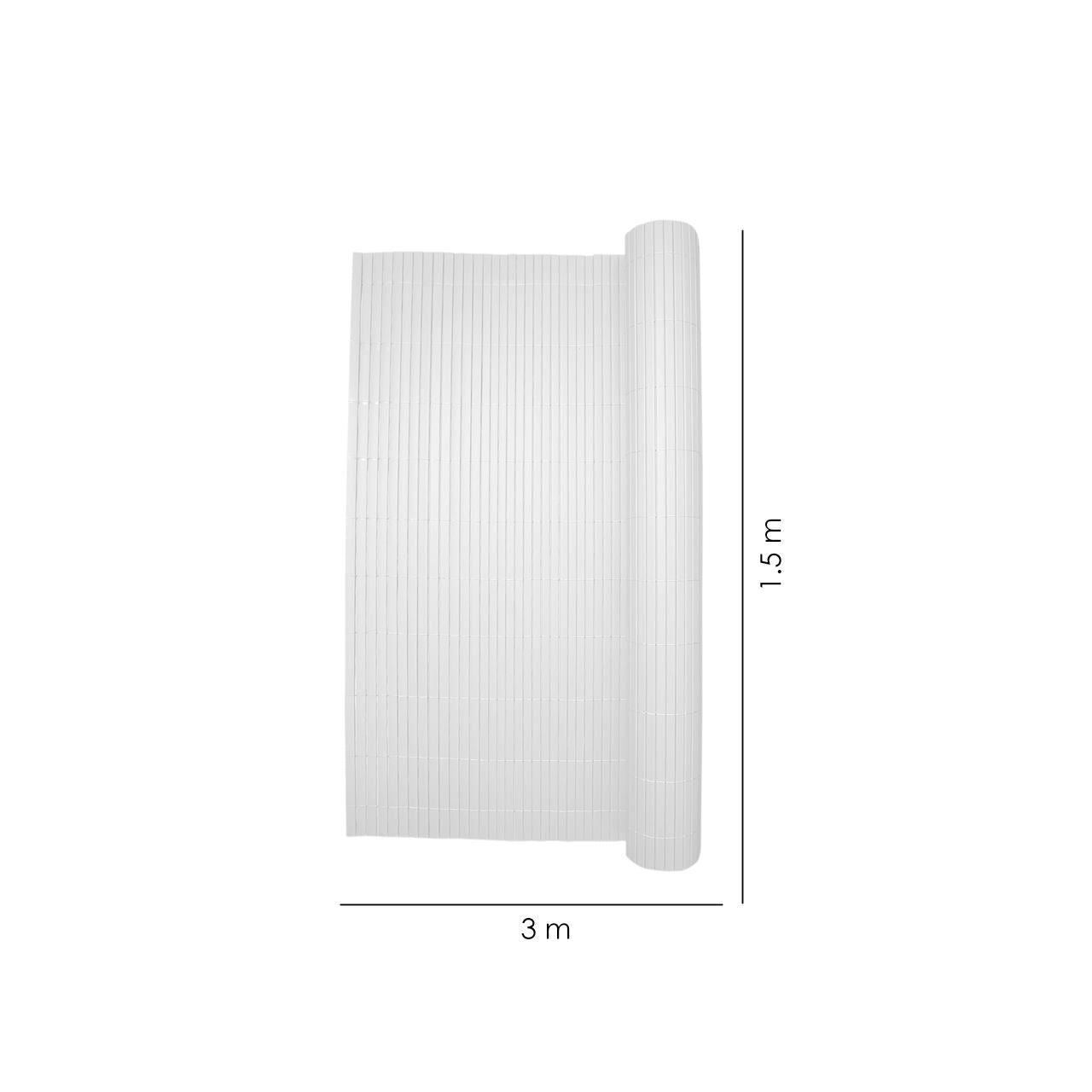 Paravan pentru balcon, terasa, gard PVC, stil bambus, 1300 g/m2, UV, 3x1.5 m