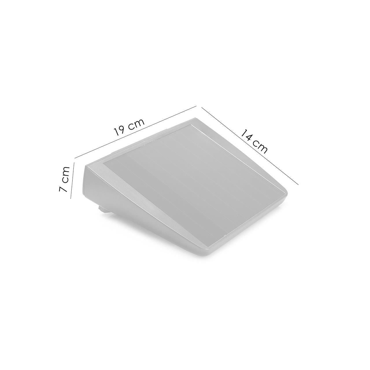 Lampa solara pentru gradina, cu senzor de miscare, 8xLED, 300 lm, 19x14x7 cm
