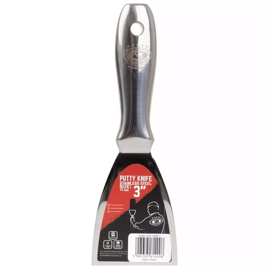 Spaclu inox monobloc, maner metalic, 7.5 cm, Olejnik