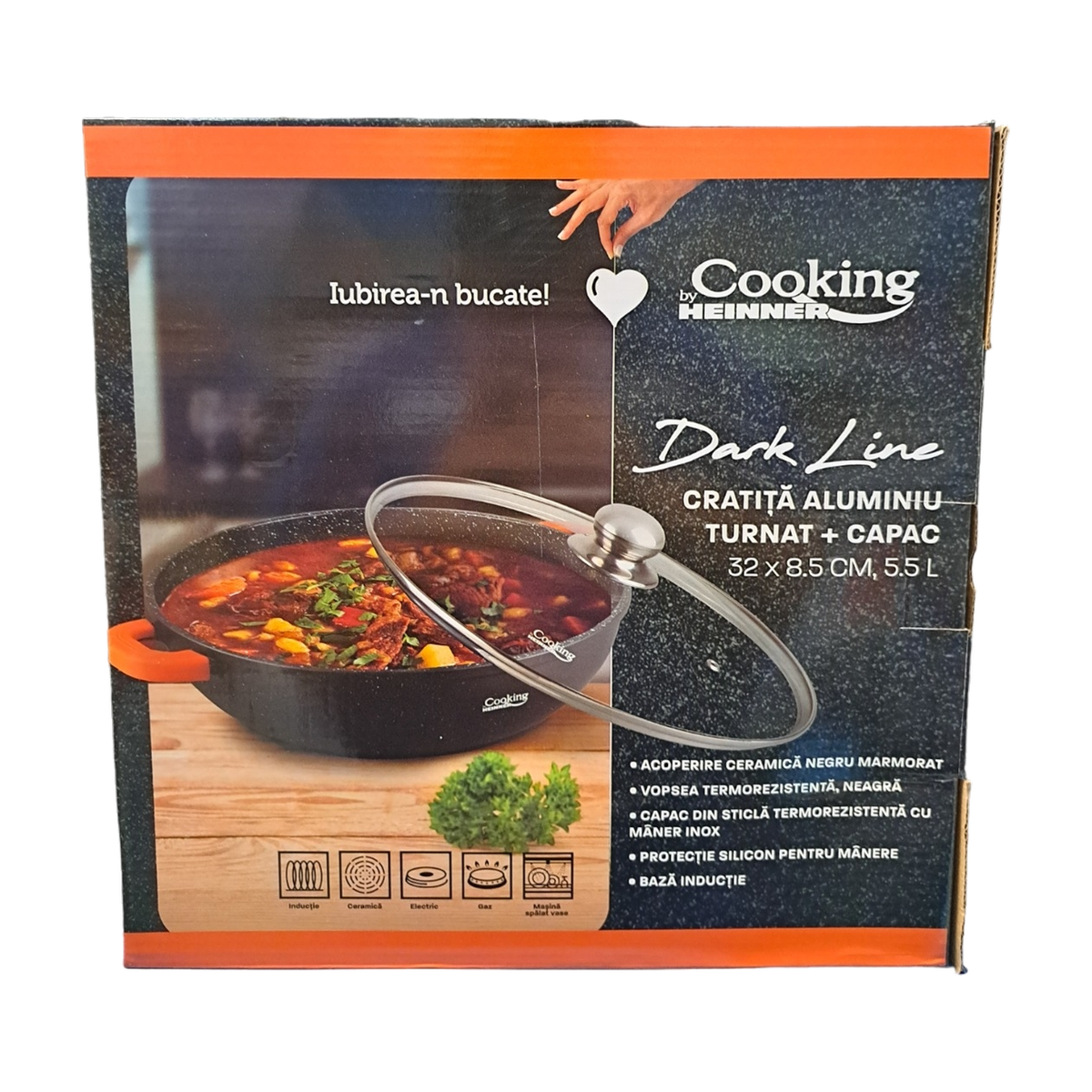 cooking-dark-line-cratita-aluminiu-capac-32x8-5cm-5-5l-hr-sco-a32c-39165