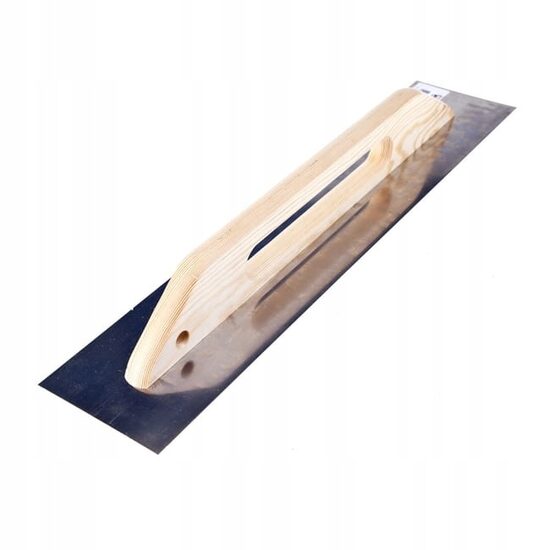 Gletiera inox, maner din lemn lung, 13x58 cm