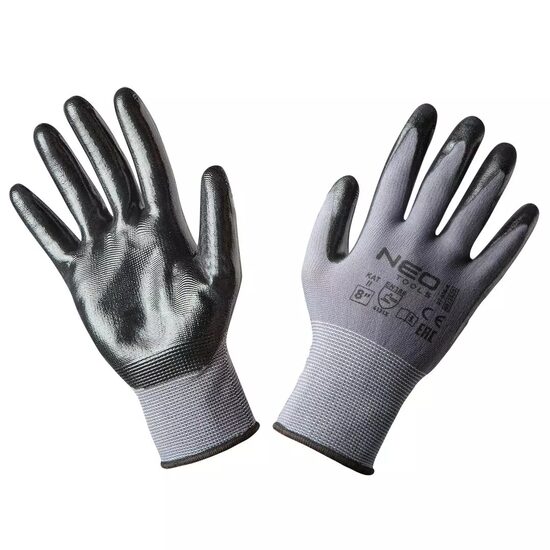 Manusi nylon acoperit cu nitril, NEO, marimea 8