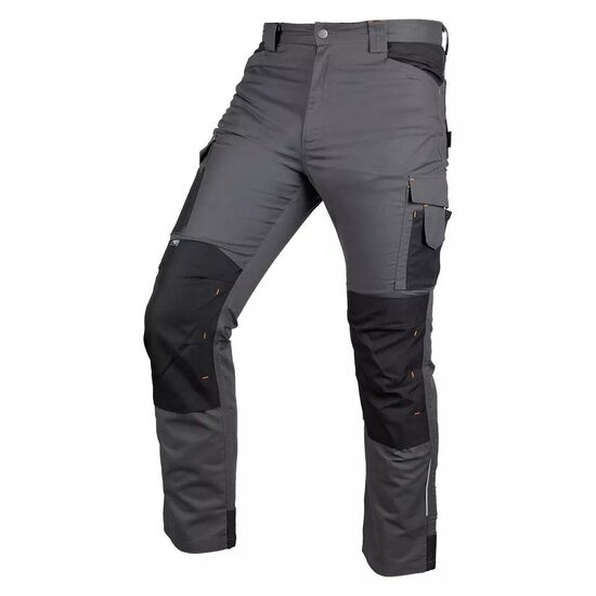 Pantaloni de lucru, poliester, bumbac, intariri genunchi, model Mix&Match, gri, marimea S/48, NEO