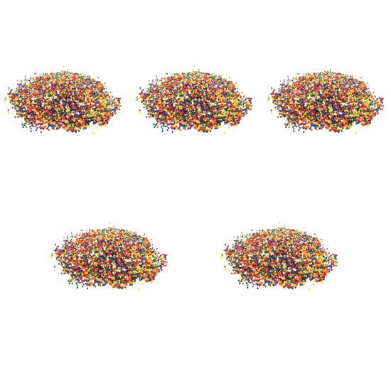 Set 5 bile decorative hidrogel, pentru udarea plantelor, multicolor, 5 g