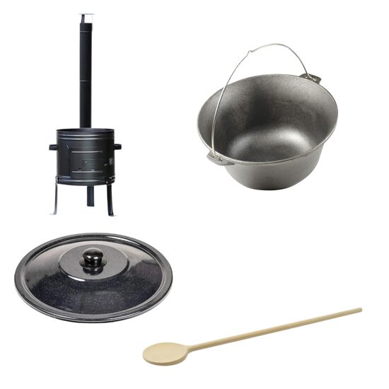 Soba cu ceaun 16 litri, capac, lingura de lemn, Artool