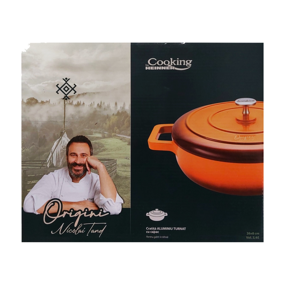 cooking-by-heinner-cratita-aluminiu-capac-26x8cm-3-4l-hr-bjk-cr26-47603