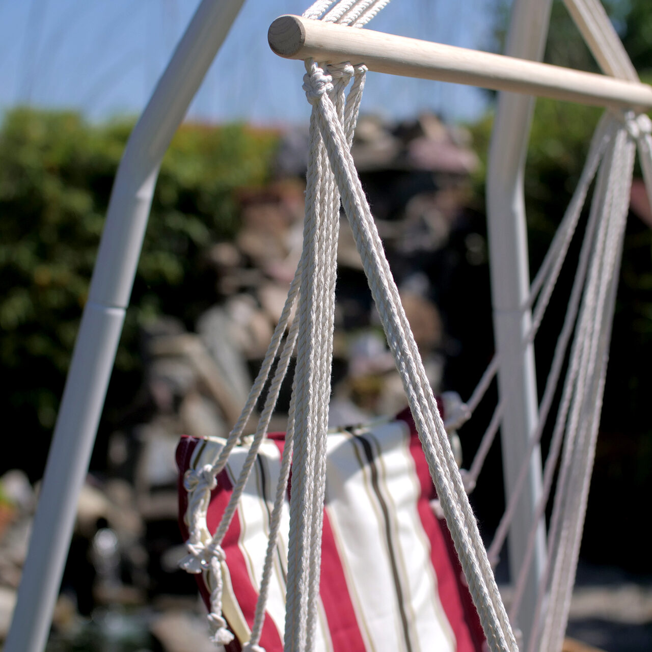 Hamac tip scaun, rosu, max 150 kg, 100x50 cm, Craig