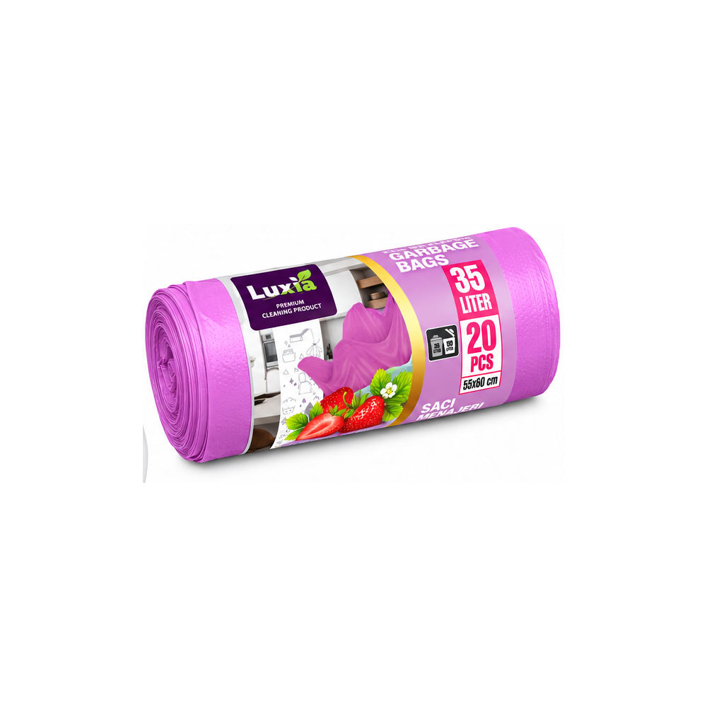 luxia-saci-menaj-capsuni-35l-20buc-cu-urechi-parfumati-63471