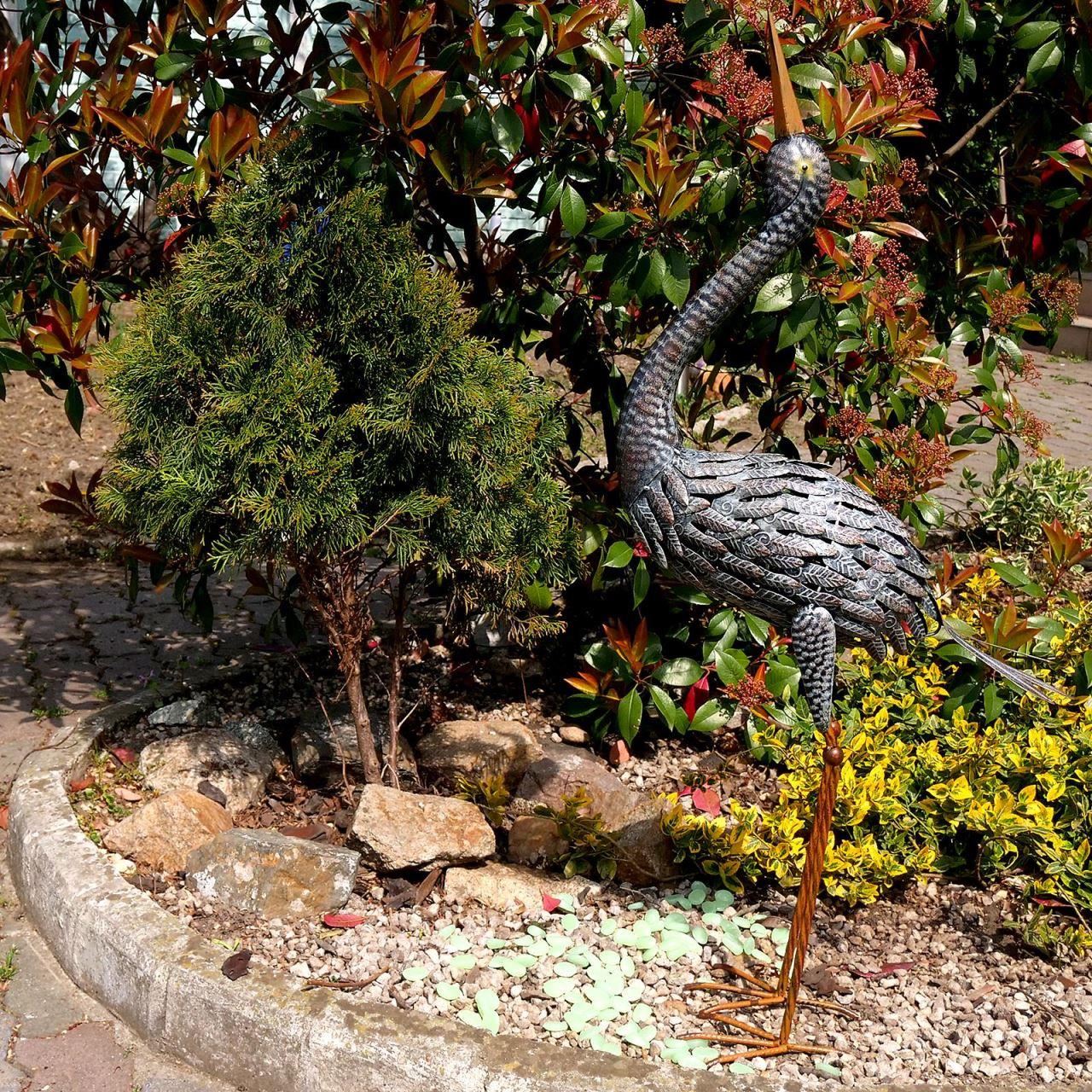 Decoratiune gradina, metalica, cocor, 18x43x94 cm