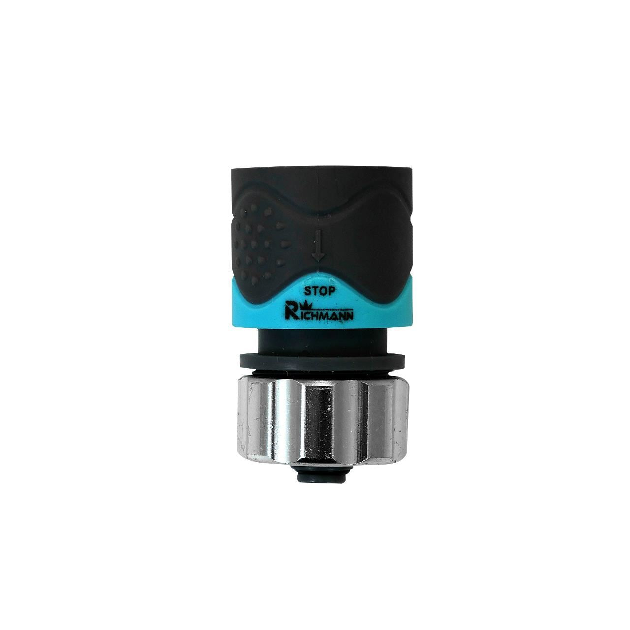 Cupla rapida, cu stop, ABS + aluminiu, 1/2", Richmann