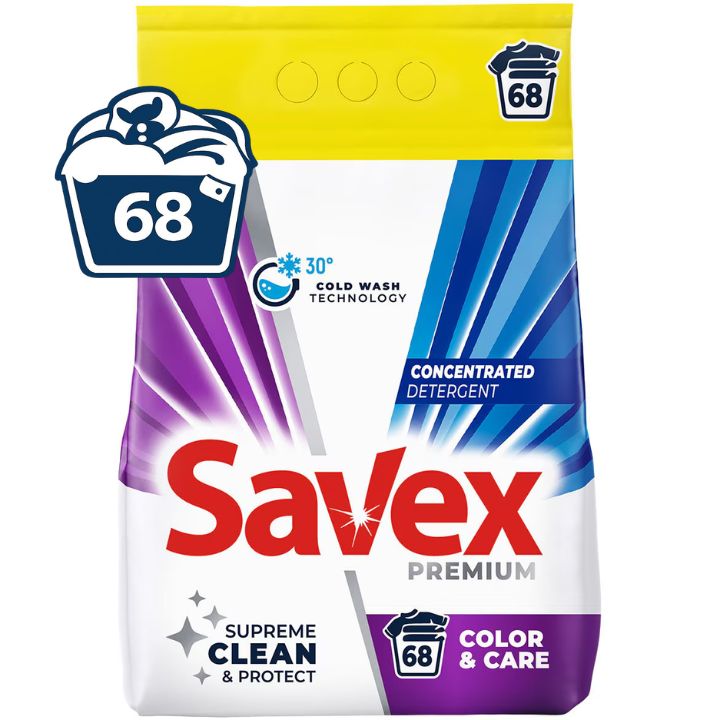 SAVEX DETERGENT RUFE AUTOMAT 5.5KG COLOR CARE 68SPALARI
