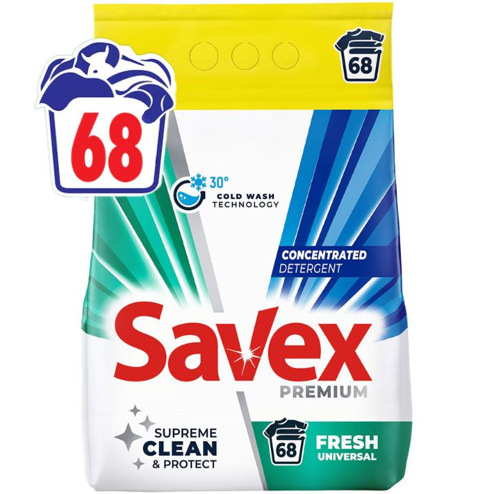 SAVEX DETERGENT RUFE AUTOMAT 5.5KG FRESH 68SPALARI