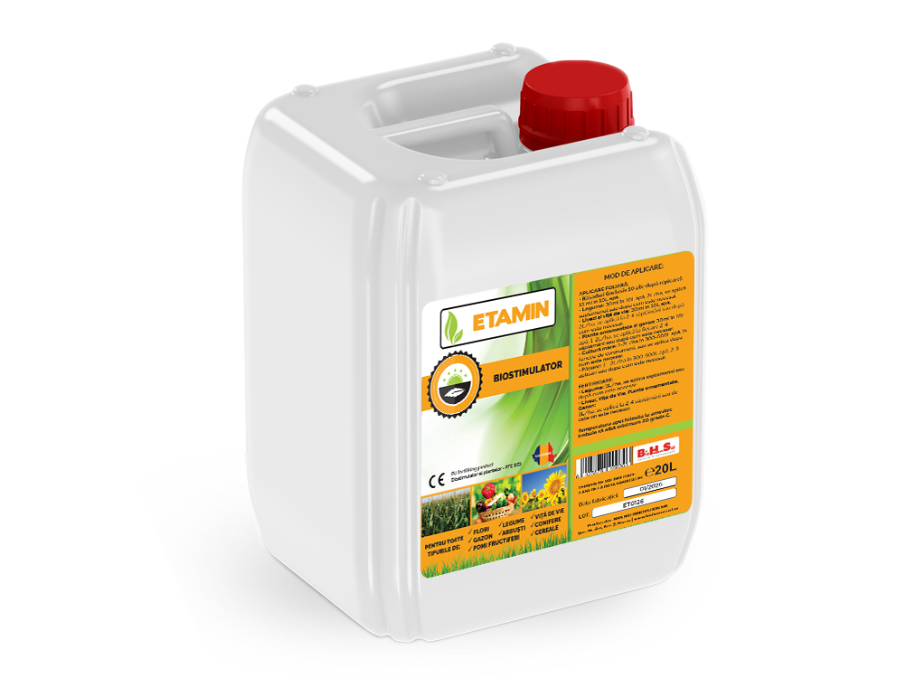 Biostimulator Etamin - Foliar Si Fertirigare - Legume, Cereale, Vita Vie - BHS