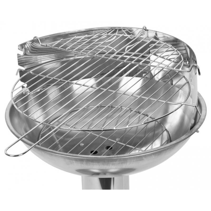 Gratar gradina, grill rotund, reglabil, cu picior, 40x68 cm, Capri