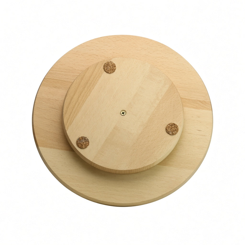 PLATOU LEMN ROTATIV ROTUND 35CM