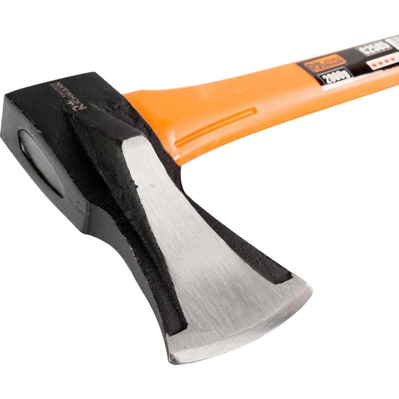Topor pentru despicat, coada fibra, maner cauciucat, 2 kg, 8.5x88 cm, Richmann Exclusive