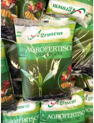 Agrofertisol 20-20-20+ME - Ingrasamant NPK Cristalin cu Microelemente EDTA - Legume, Cereale, Pomi Fructiferi, Vita de Vie, Flori