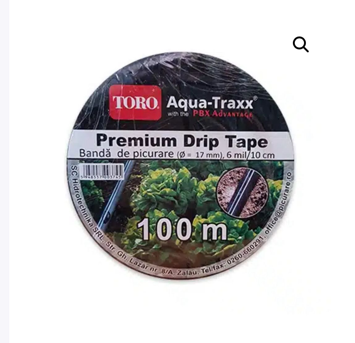 Banda Picurare AQUA-TRAXX 100 m - 6 MIL- 10 CM - SolPlant.ro