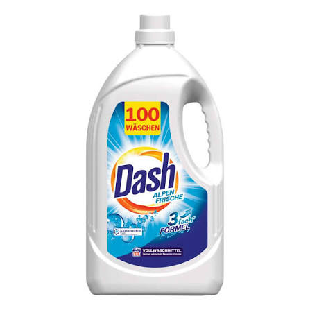 DASH DETERGENT RUFE LICHID 5L ALPEN FRISCHE 100 SPALARI