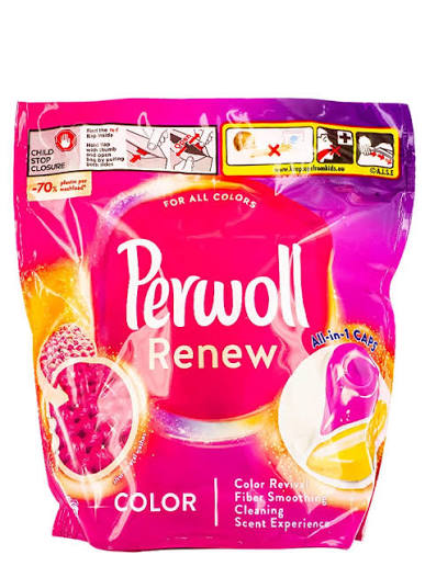 PERWOLL DETERGENT CAPSULE 32BUC ALL IN 1 RENEW CAPS COLOR