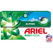 ARIEL DETERGENT CAPSULE 38BUC PODS ALLIN1 ALPIN