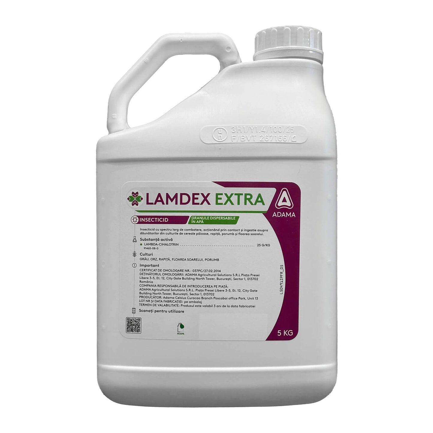 Lamdex Extra - Insecticid Piretroid de Contact si Ingestie - Grau, Orz, Rapita, Porumb, Floarea Soarelui, Adama
