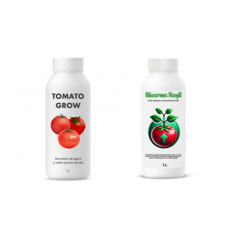 Pachet tratament si nutritie tomate/rosii, Stimulator de legare si rodire pentru tomate Tomato Grow,