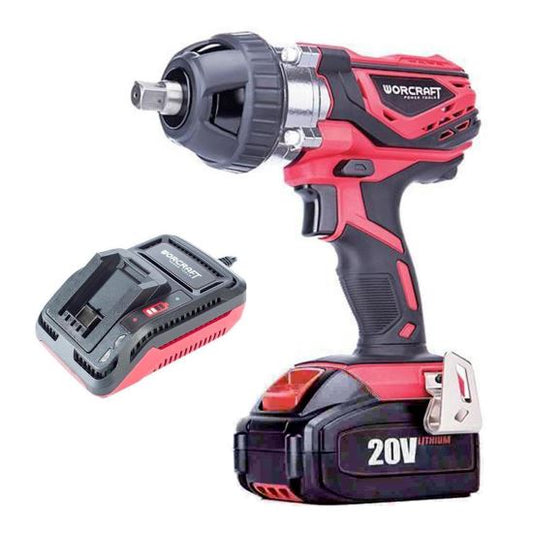 Masina de insurubat de impact, 20V Li-ion, cu acumulator 4Ah, incarcator, 350 Nm, 1/2", Worcraft