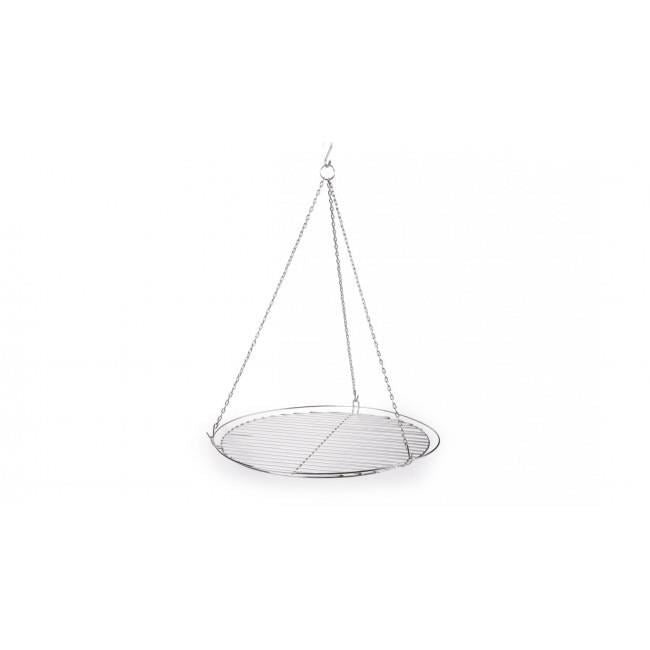 Grilaj, grill, pentru gratar, rotund, cu lant, 50 cm, Perfect Home