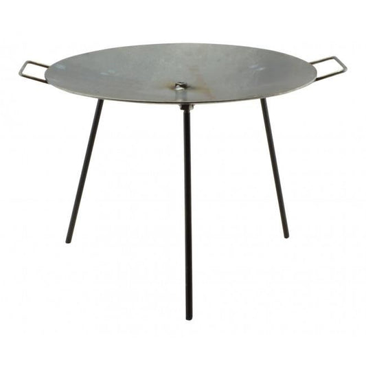 Disc pentru gratar, metalic, cu picioare si agatator, 60x32 cm, Perfect Home