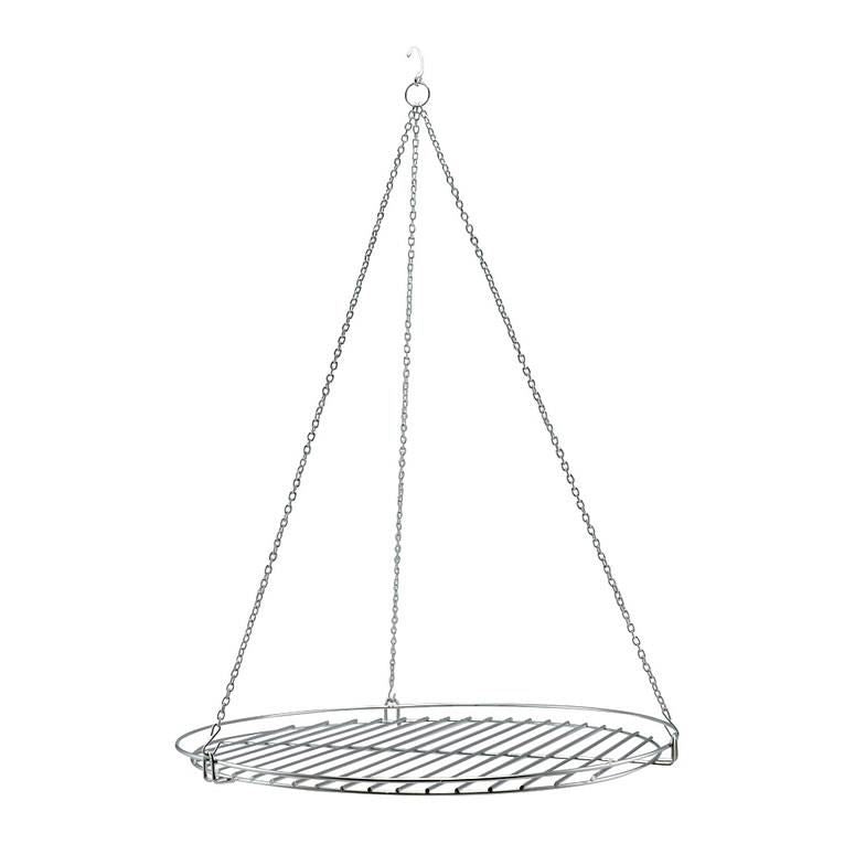 Grilaj, grill, pentru gratar, rotund, cu lant, 60 cm, Perfect Home