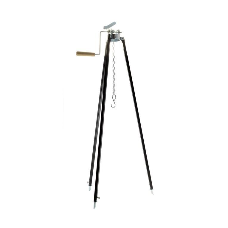 Trepied ceaun, extensibil, inaltime reglabila, cu maner, 100/180 cm, Perfect Home