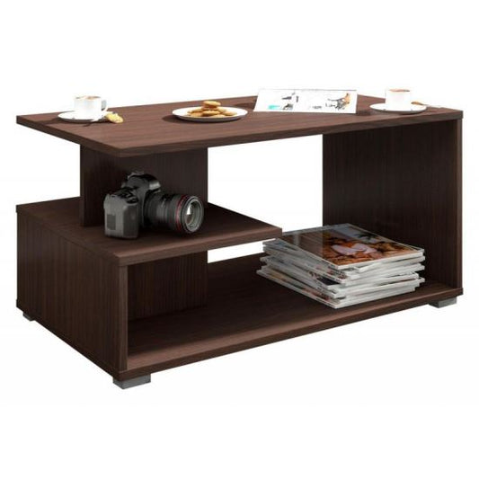 Masa de cafea, placa laminata, wenge, 90x51x45 cm
