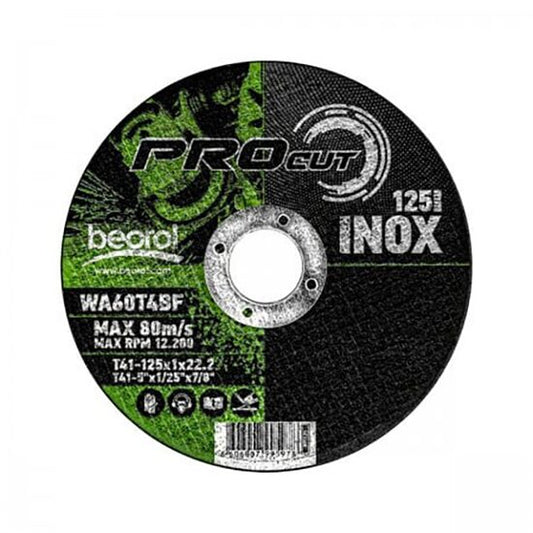 Disc debitat inox, 125x1 mm, Beorol