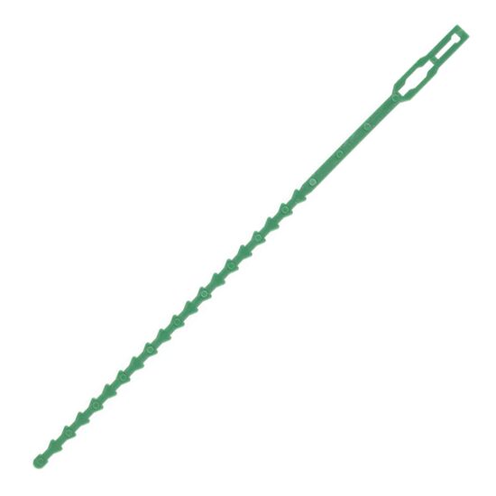 Coliere pentru prinderea plantelor, 220 mm, verde, set 80 buc