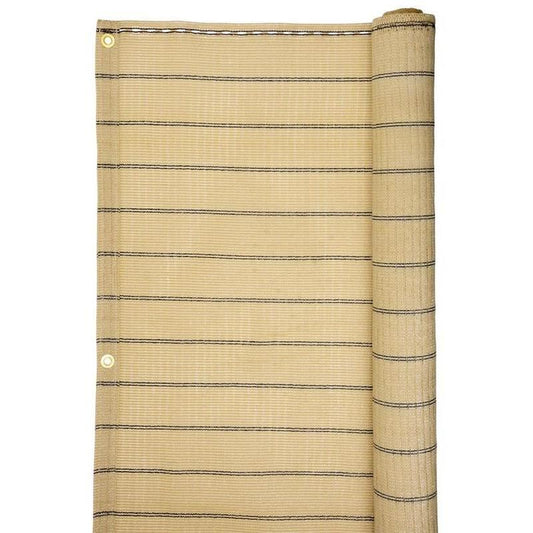 Paravan pentru balcon, terasa, gard, bej, 185 g/m2, UV, 5x1.5 m
